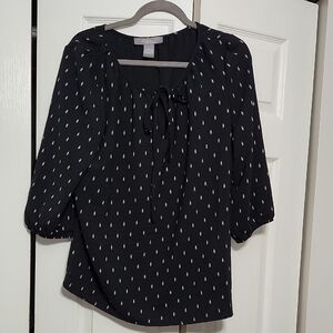 Elegant Black and White Blouse